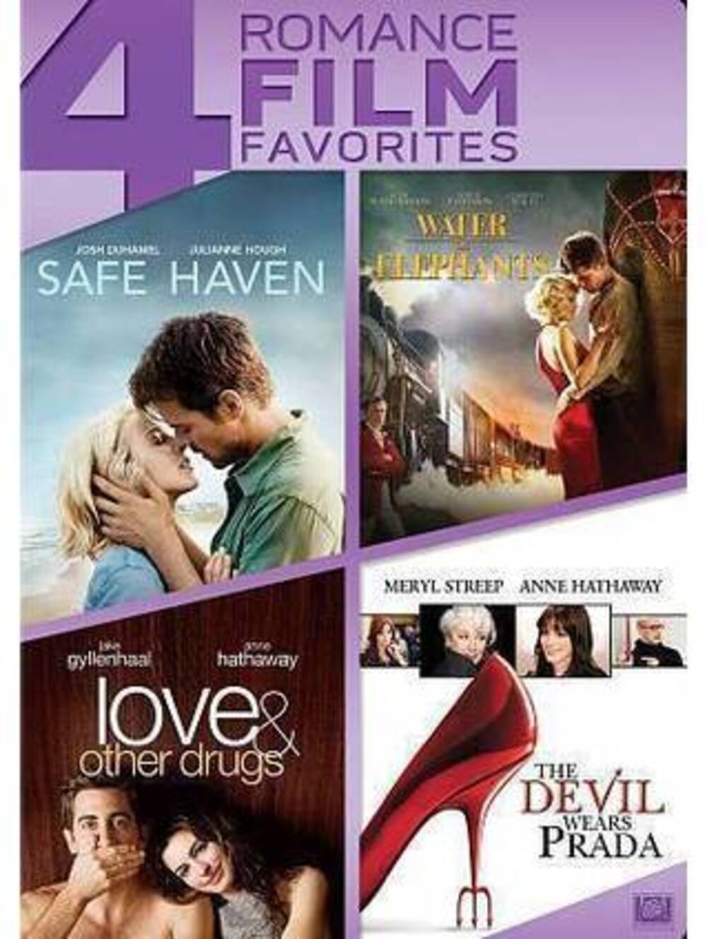 Safe Haven/Water for Elephants/Love Other Drugs/The Devil Wears Prada (DVD, 2014
